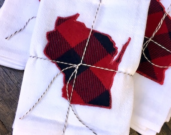 Toallas de saco de harina de Wisconsin - juego de 3