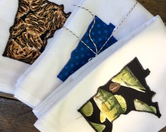 Gettin' Fishy ~ Juego de 3 toallas Floursack