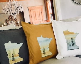 Painted Minnesota Pillow