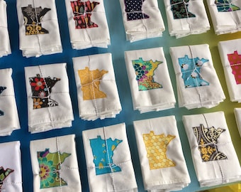 Toalla folklórica de saco de harina de Minnesota