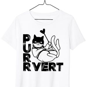 Purrvert Shirt | Pervert Cat | Funny gift shirt | Cat lover