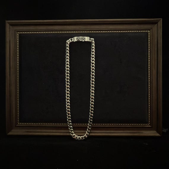 CH Gothic style y2k cuban link cross chain neckla… - image 3