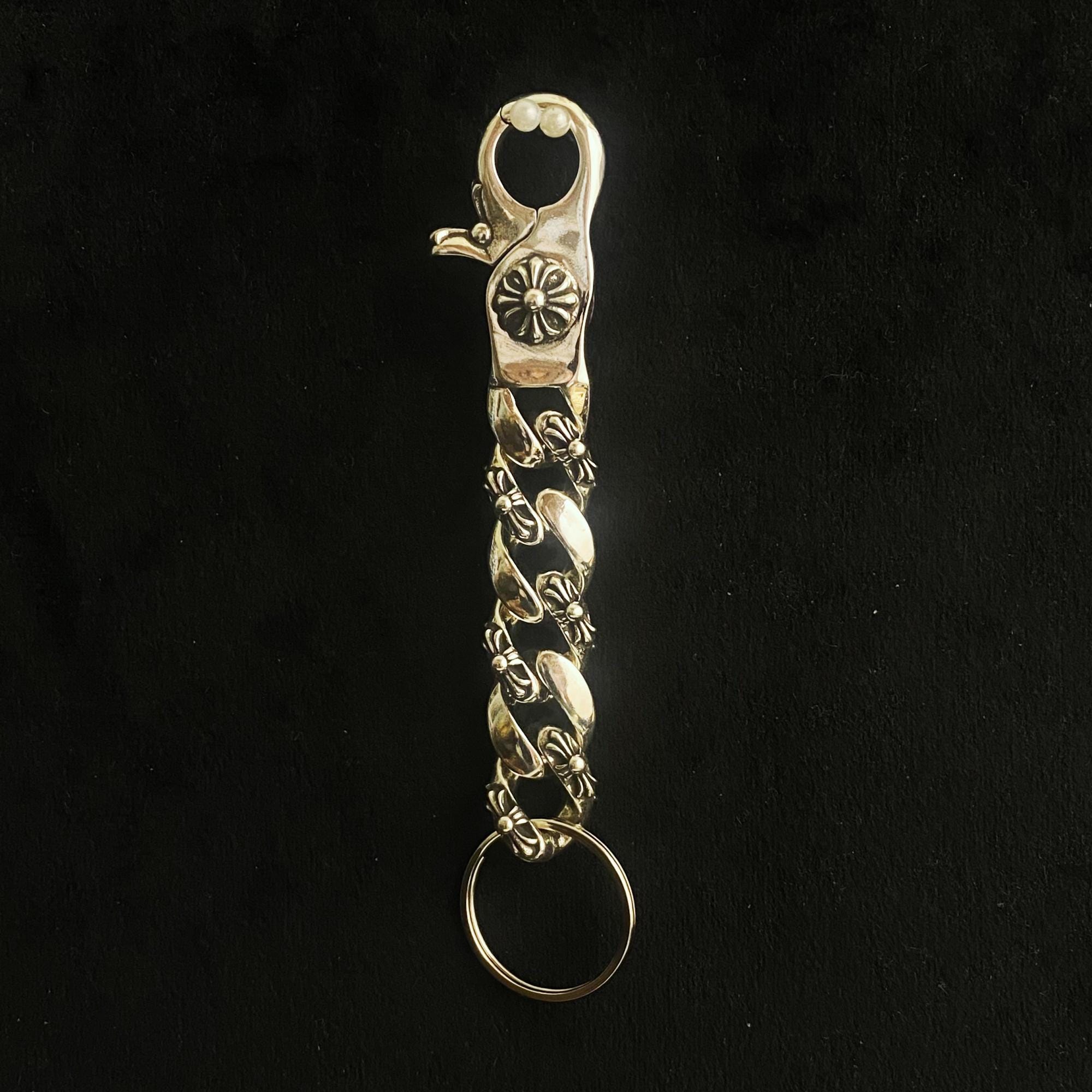 Gothic Style Y2k Punk Aged Keychain, Carabiner Clip, for Men and