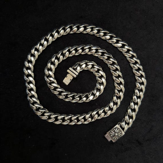 CH Gothic style y2k cuban link cross chain neckla… - image 11