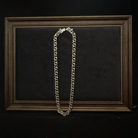 CH Gothic style y2k cuban link cross chain neckla… - image 7