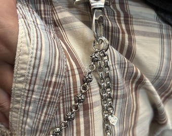 小物 Y2K Dice chain Ch Gothic Style Y2k Punk Aged Dice Keychain, Paper Chain