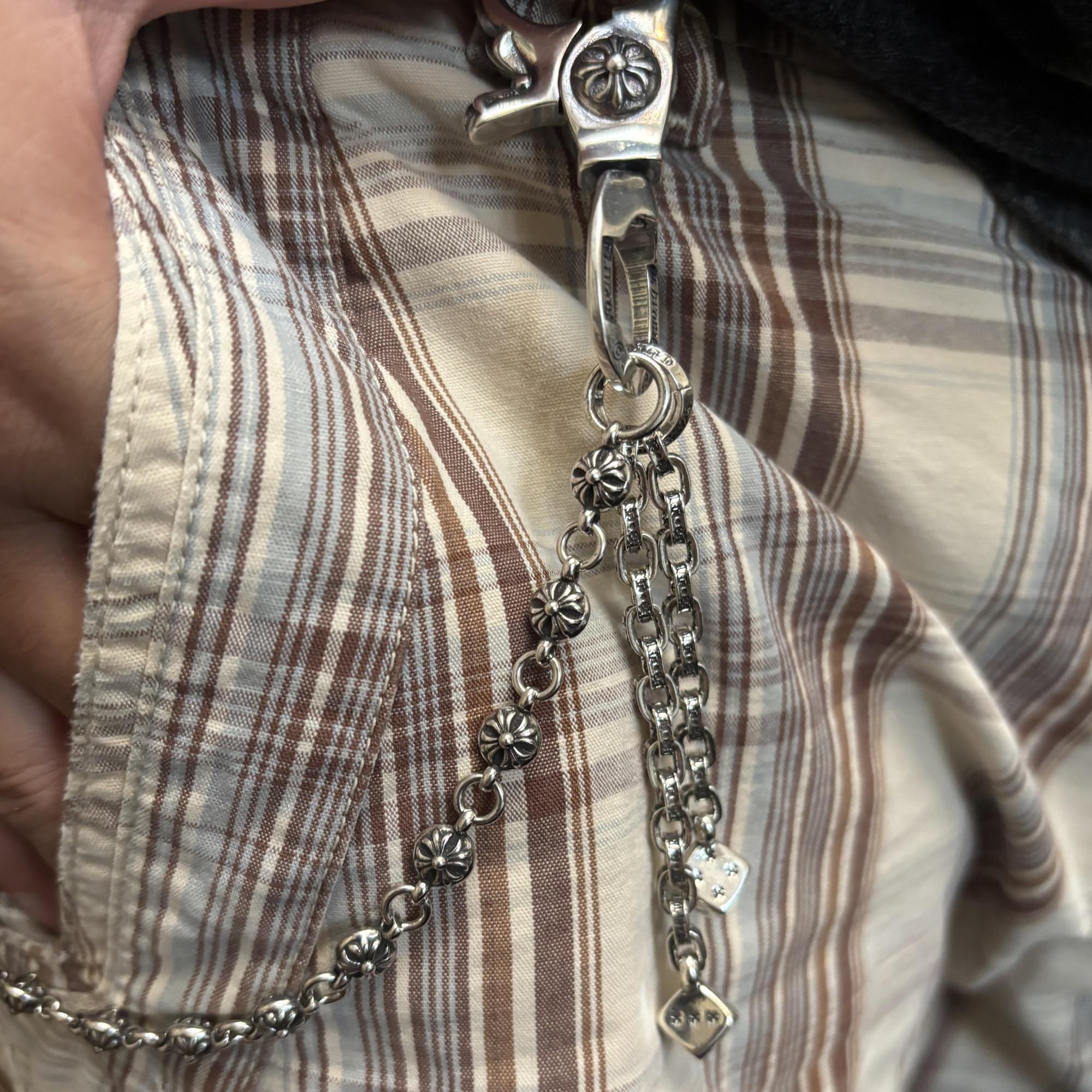 小物 Y2K Dice chain Dice Wallet Chain - High Roller | AMiGAZ Attitude Approved