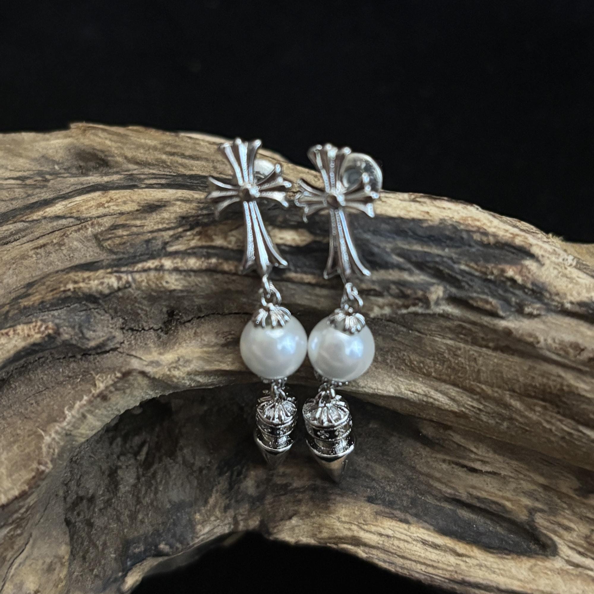 Chrome Hearts Cross Earring - Etsy