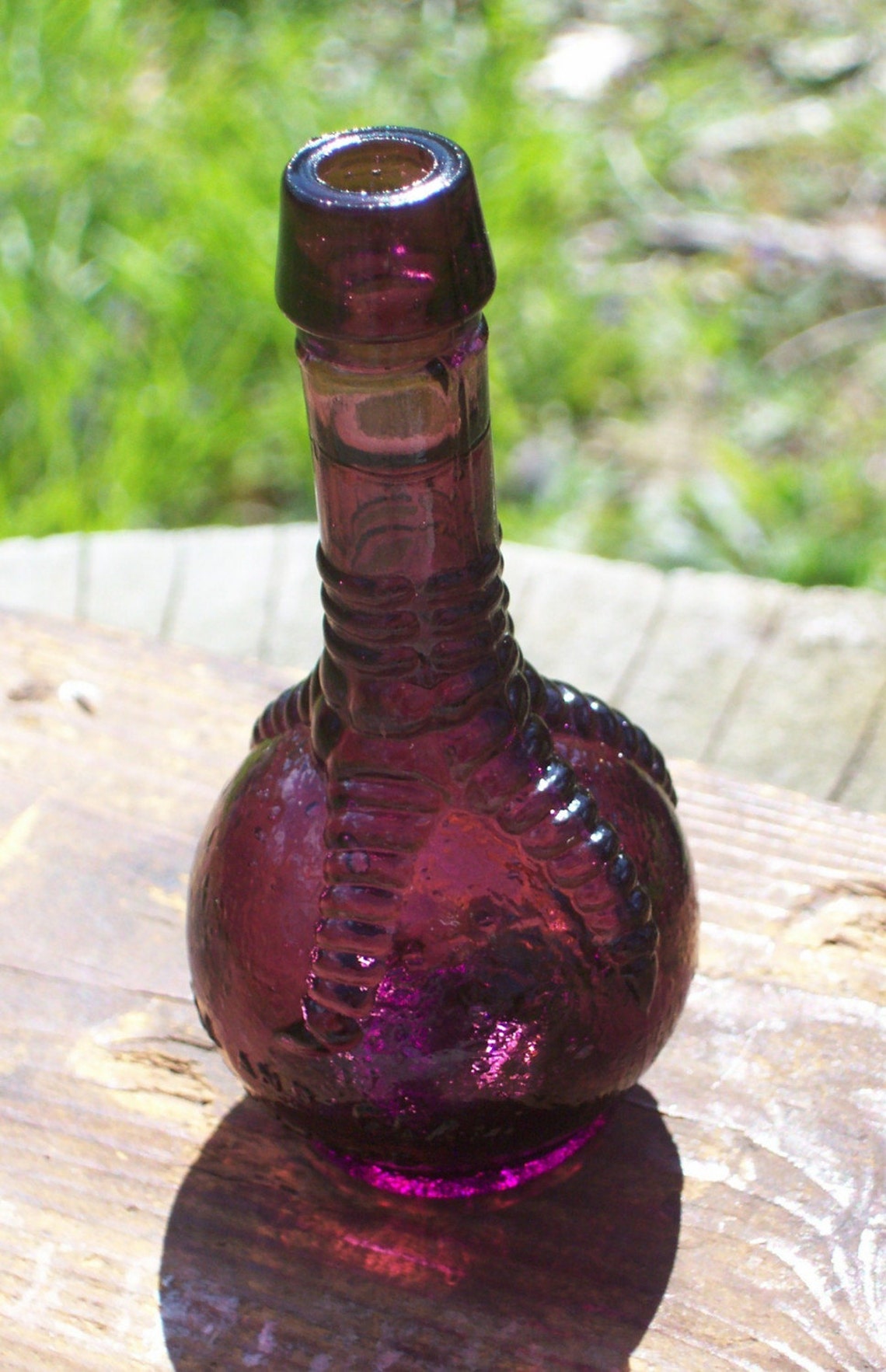 Bitters Bottle Small Purple Glass Ball and Claw Bitter Etsy