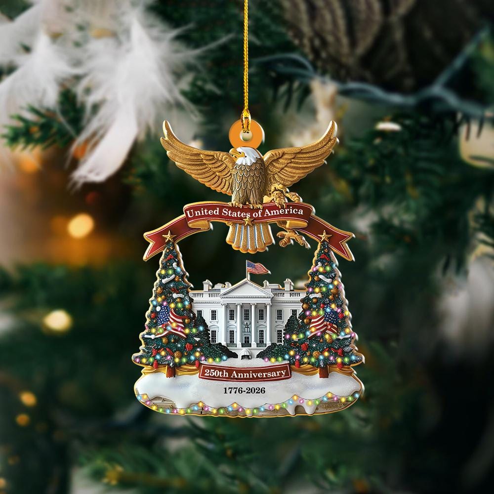 250 Years USA White House Ornament 1776-2026, White House