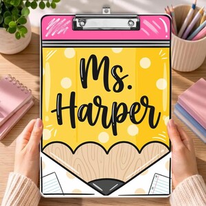 Teacher Clipboard, Future Educator Graduation Gift, Custom Coaching Paper Holder Boards, Back To School Essential For Student TD-0617-MQM8