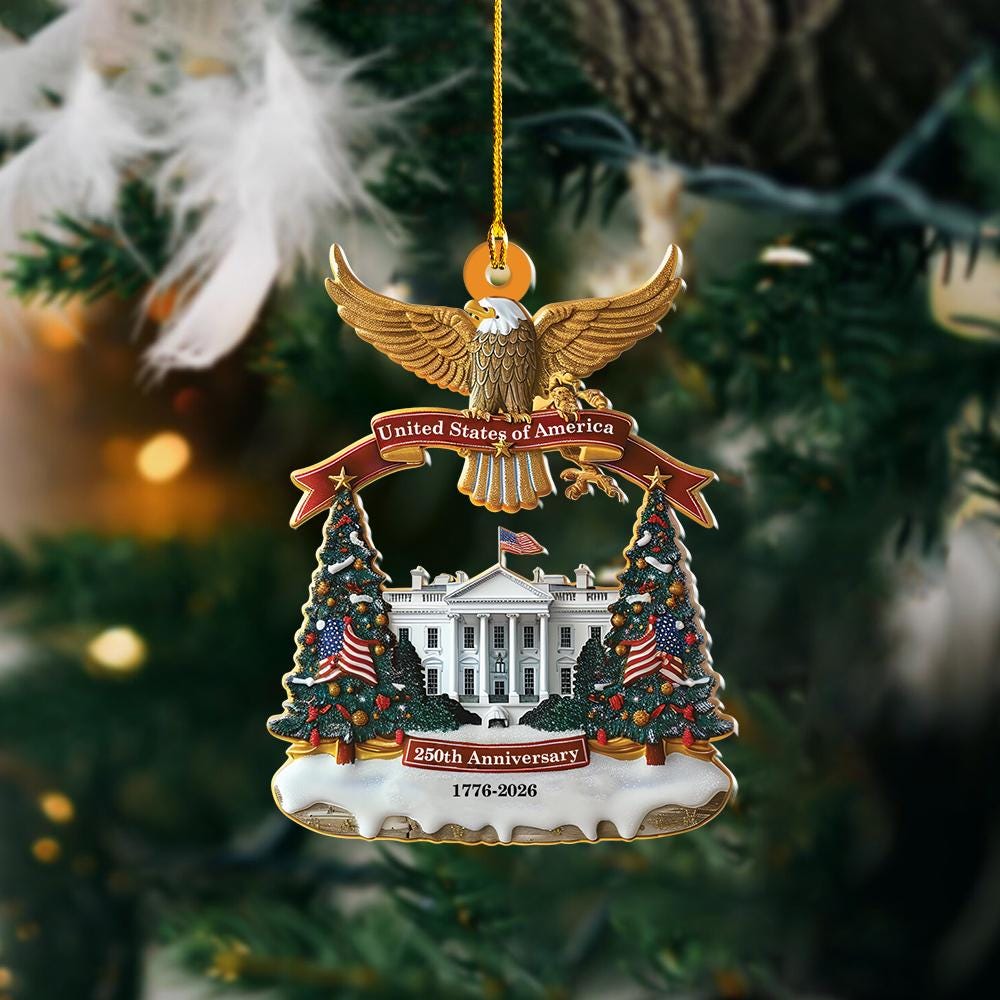250 Years USA White House Ornament 1776-2026, White House