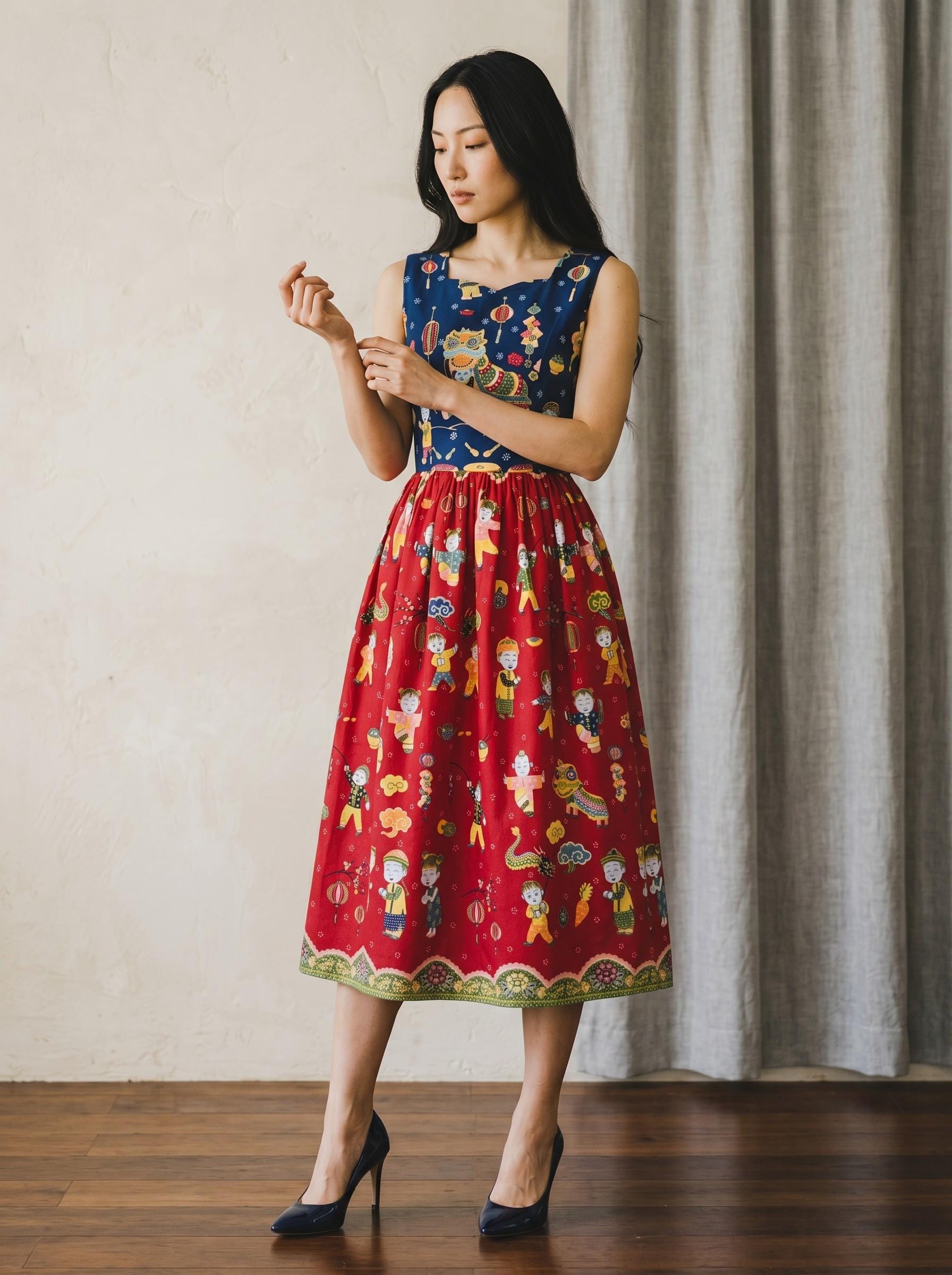 elegant batik dress design The Nushanda Batik Button Dress is your go-to for a look that's both elegant and effortless. With its classic batik design and button details, it's a dress that celebrates tradition in a