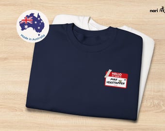Hola, mi nombre es Max Verstappen, jersey unisex de F1, Red Bull Racing, jersey de Fórmula 1, regalo para fans de la F1, suéter de F1, piloto holandés, Fórmula 1.