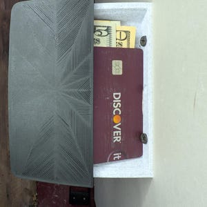 Secret Stash Compartment doubles as a wall shelf! Perfect for hiding a bill fold of cash for a rainy day, or that emergency use credit card!
