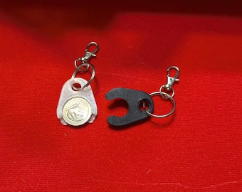 3D Printed Quarter Keeper Keychain – Shopping Cart Coin Holder