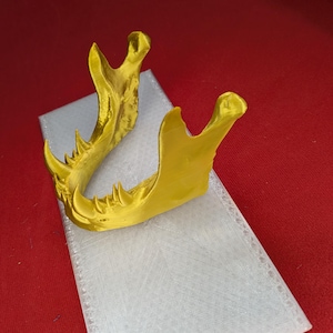 Telefoonstandaard Dragon Jaw – Gotisch schedeldecor met tanden – 3D-geprinte fantasietelefoonhouder – Uniek bureaucadeau voor hem of haar