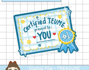 Certified Teume Kpop Clip Art – PNG Files (Digital Download)