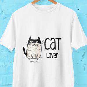 A printed T-shirt made by cat lovers, for cat lovers. Hand screen printed on organic cotton.