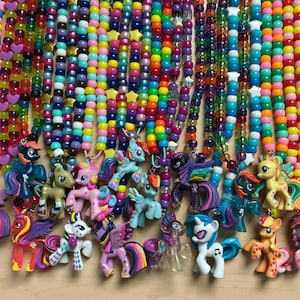 MLP Kandi Halskette My Little Pony Regenbogen Dash Szene Rave Stars Pinkie Pie Fluttershy Rarität Twilight Sparkle Applejack Pegasus Cute