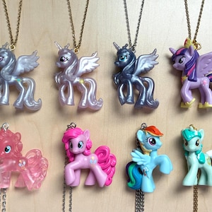 MLP Necklace My Little Pony Princess Luna Cadance Celestia Twilight Sparkle Rainbow Dash Pinkie Pie Lyre Sun Moon Celestial Unicorn Pegasus