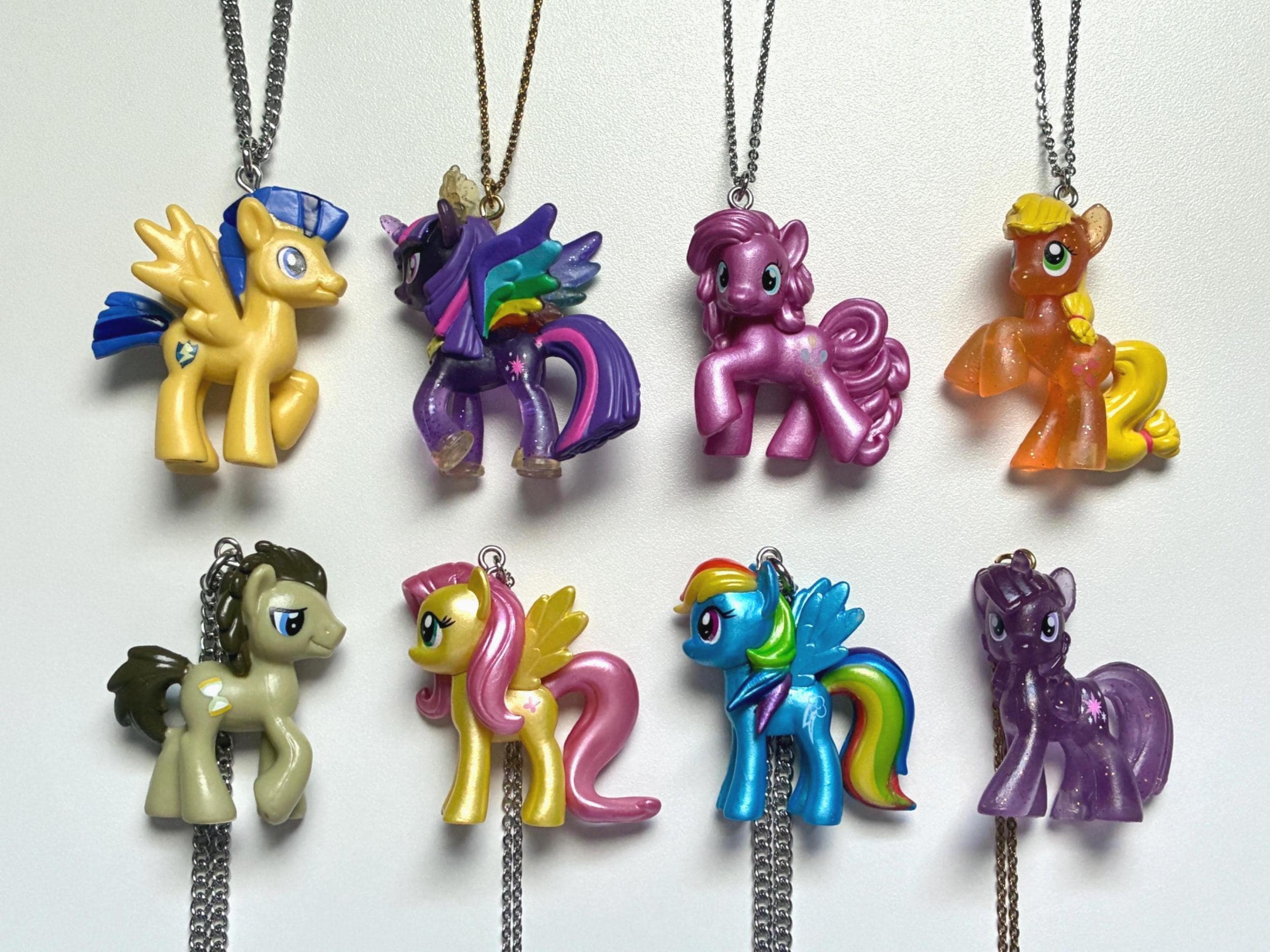 My Little Pony Fluttershy 花園姫ダイヤカスタム 一点物 MLP Necklace My Little Pony Twilight Sparkle Pinkie Pie Fluttershy