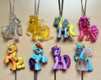 MLP Necklace My Little Pony Rarity Fluttershy Derpy Hooves Ditzy