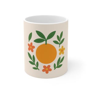 Fruit Mug 11oz - Colorful Tropical Coffee Cup, Kitchen Decor, Gift for Fruit Lovers, Summer Vibes, Holiday Gift