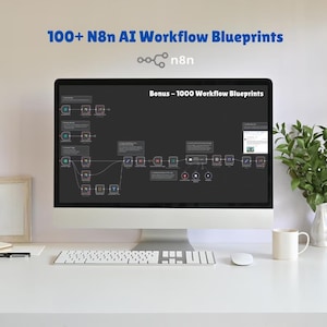 n8n Automation Blueprints: 400+ AI Workflow Templates (Digital Download, JSON Format)