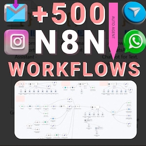 500+ N8N Business Templates: No-Code Blueprints (Instant Download)
