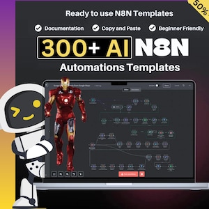 n8n AI Workflow Blueprints Bundle: 300+ Business Automations (Digital Download)
