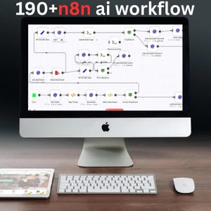 200+ n8n AI Automation Workflows: Chatbot, Email, Business (Digital Download)
