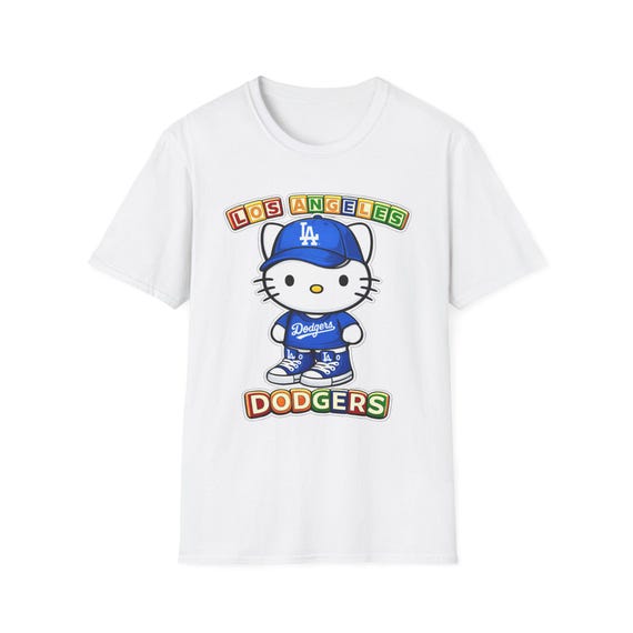 Hello Kitty Dodgers Shirt | Los Angeles Baseball Tee - Etsy