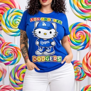 Dodgers Hellos Kitty T Shirt - Etsy