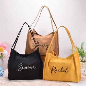 bridesmaid tote bag, bridesmaid gift, personalized totes, maid of honor tote, bridal party bags, bridesmaid name tote, big little gift