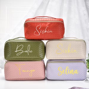 Makeup Bag,Christmas Gifts,Travel Organizer,Bridesmaid Bag,Monogram Bag,Makeup Pouch,Makeup Organizer,Bridal Shower Gift,Gift For Her