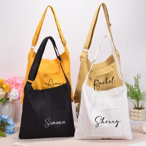 bridesmaid tote bag, bridesmaid gift, personalized totes, maid of honor tote, bridal party bags, bridesmaid name tote, big little gift