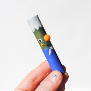 Ceramic Pipe Many Hitter Larger Hand Painted Alton Buddy Porcelain