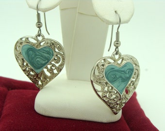 Decorative Heart Earrings