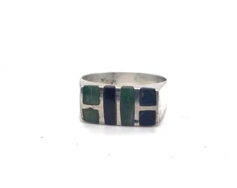 Vintage Mexican 925 Silver Signet Ring | Bold Square Face