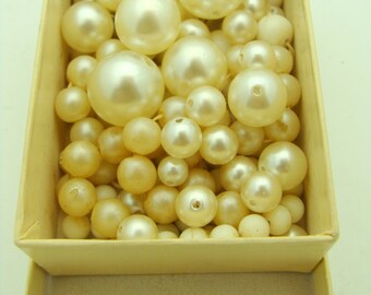 Lot Of Faux Pearl & White Beads