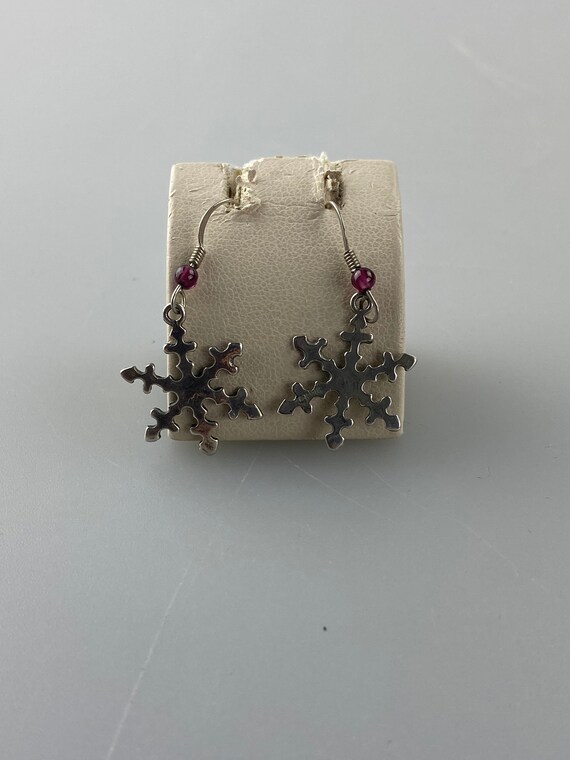 Holiday Snowflake Earrings - image 1