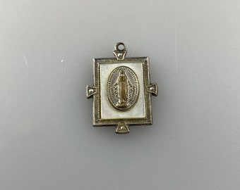 Christian Virgin Mother Sterling Pendant