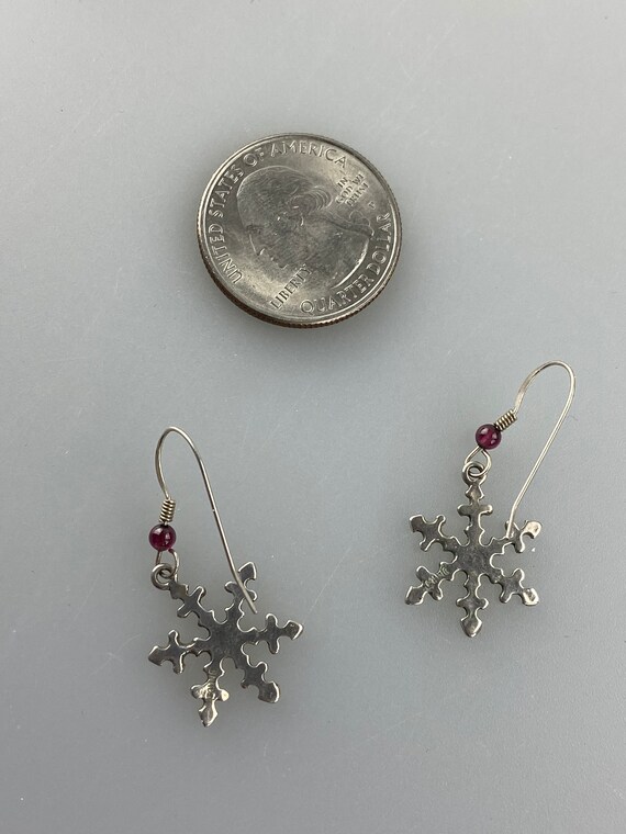 Holiday Snowflake Earrings - image 2