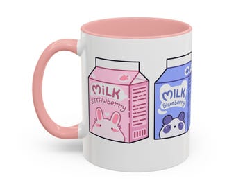 かわいい漫画のミルクカートンコーヒーマグ - ミルク好きのための気まぐれなドリンクウェア、かわいいギフト、自宅やオフィスに最適