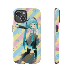 Apple iPhone, Samsung, Google Pixel, Durable Tough Phone Cases, Otaku, Kawaii, Anime-Inspired, Hatsune Miku