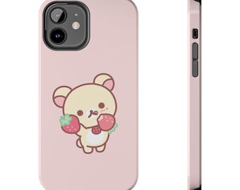 Sött och tufft telefonskal för Apple iPhone, Samsung, Kawaii, Pastell, Rilakkuma