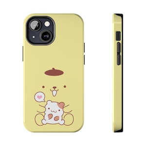 Cute Tough Phone Case for Apple iPhone, Samsung, Kawaii, Pastel, Sanrio-like, Pompompurin-like