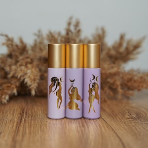 Roll-On Set "Göttinnen-Essenz" - Roll-On lila 3Stk. 10ml - ätherische Öle, Essenz