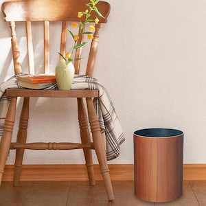 Waste basket, Waste paper basket, Wood-Grain style, Made in Japan